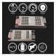 Voeding 12V 60W voor ledstrips 5A aluminium IP20