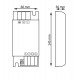 Voeding 24V 150W voor ledstrips IP20 aluminium