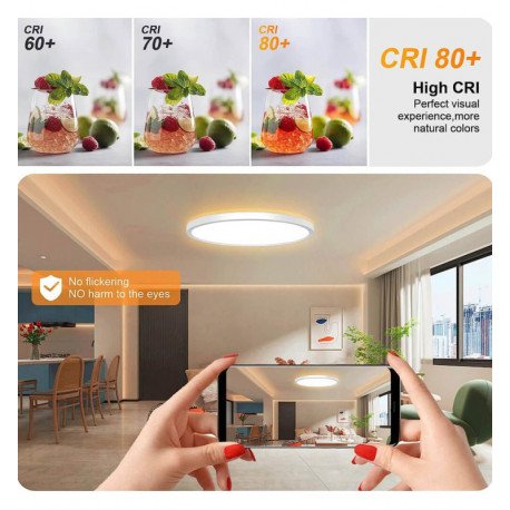 LED Ceiling Light 18W RGB+CCT with Remote (Lumileds)