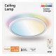 Plafón LED 18W RGB+CCT con control remoto y chip Lumileds