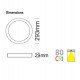 Plafón LED 18W RGB+CCT con control remoto y chip Lumileds