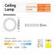 Opbouw plafond-led 24W CCT OSRAM chip selector 24/20/16W