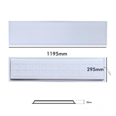 Panel LED 120x30 40W pack 6 Philips Driver, luz uniforme