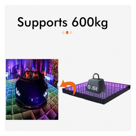 Commercieel led-vloerelement 3D Infinity RGB met diep effect (1 m²)