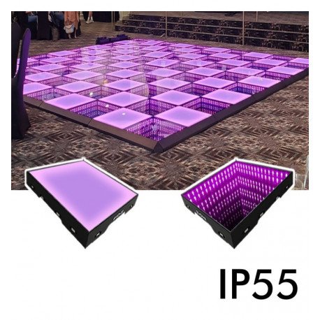Commercieel led-vloerelement 3D Infinity RGB met diep effect (1 m²)