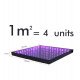 Commercieel led-vloerelement 3D Infinity RGB met diep effect (1 m²)