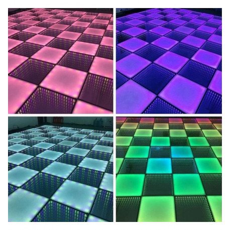 Commercieel led-vloerelement 3D Infinity RGB met diep effect (1 m²)