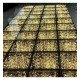 LED-vloer 3D Infinity STARS goud voor events 1 m²
