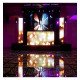 LED-vloer 3D Infinity STARS goud voor events 1 m²