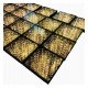 LED-vloer 3D Infinity STARS goud voor events 1 m²