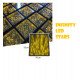 LED-vloer 3D Infinity STARS goud voor events 1 m²