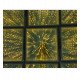 LED-vloer 3D Infinity STARS goud voor events 1 m²
