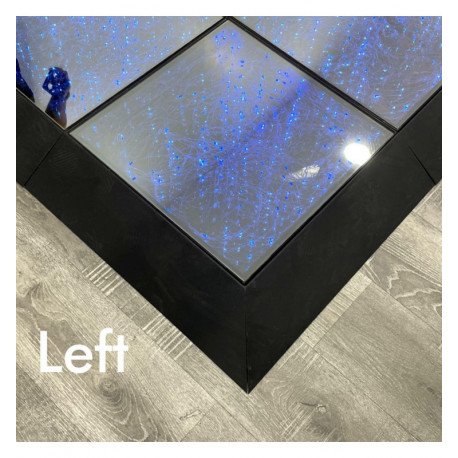 Hoekprofiel links voor vloer 3D InfinityLED zwart