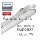 LED noodverlichtingsbalk waterdicht 40W CCT 120cm Philips Driver