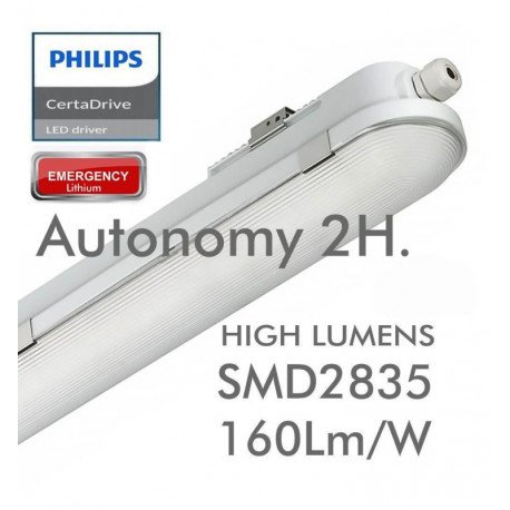 LED noodverlichtingsbalk waterdicht 40W CCT 120cm Philips Driver
