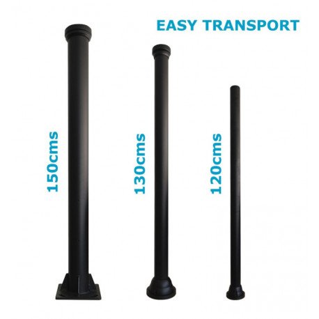 Farola LED Columna tubular aluminio telescópica 4 m fácil transporte