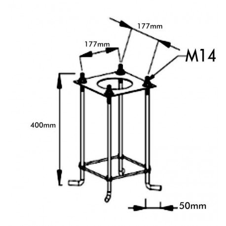 Farola LED Columna tubular aluminio telescópica 4 m fácil transporte