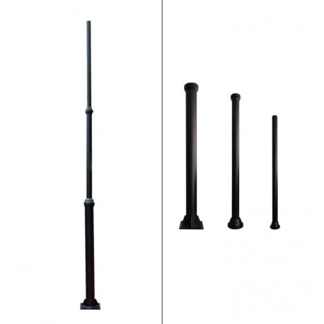 LED Street Light Telescopic Aluminum Column 4 m