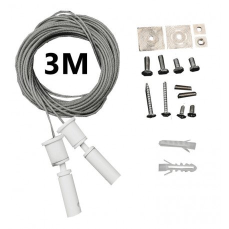 Universele LED-hanglamp kit wit met kabel 3 m (set 2)
