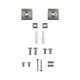 Universele led-hangkit zwart met kabel 3 m (set 2)