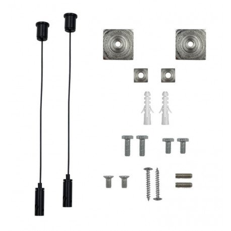Kit colgante universal LED negro con cable 3m (pack 2)