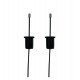 Universele led-hangkit zwart met kabel 3 m (set 2)