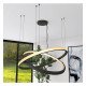 Universele led-hangkit zwart met kabel 3 m (set 2)