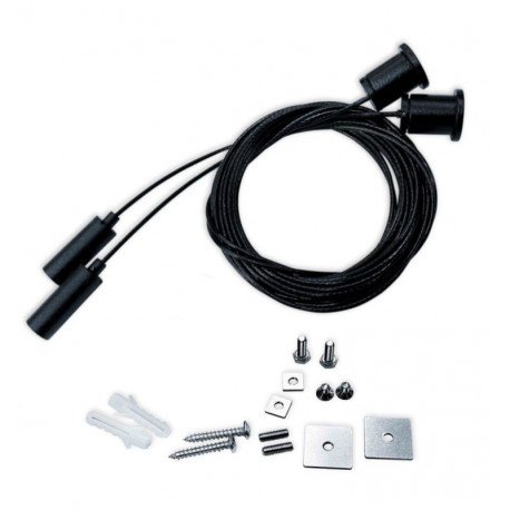 Kit colgante universal LED negro con cable 3m (pack 2)