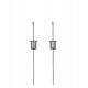 Universele LED-hangset zilver met kabel 3 m (set 2)