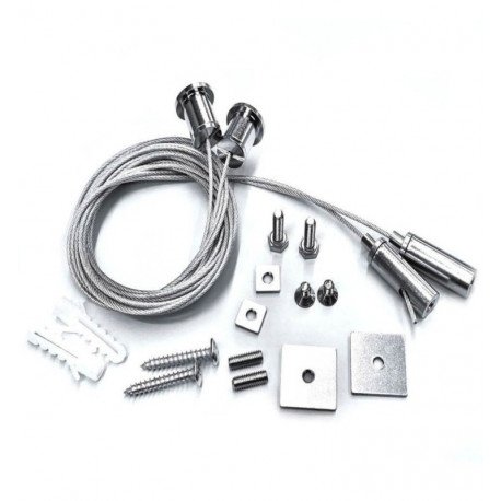 Kit colgante universal LED plata con cable 3m (pack 2)