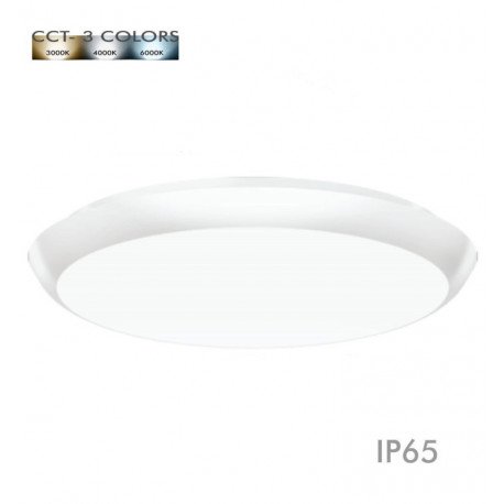 Plafondlamp LED opbouw IP65 CCT selecteerbaar 20W/16W/12W