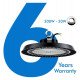 LED high-bay UFO 200W industrieel 1-10V dimbaar 170 lm/W