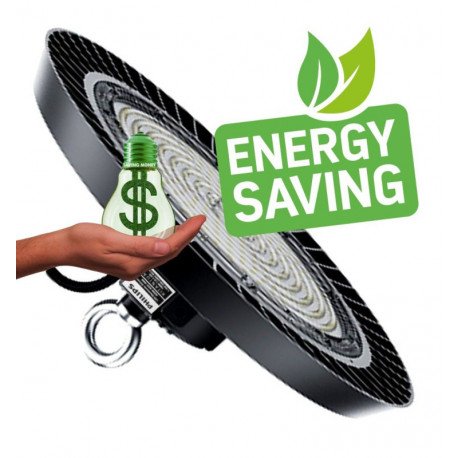 Campana LED 200W UFO industrial 1-10V regulable 170 lm/W