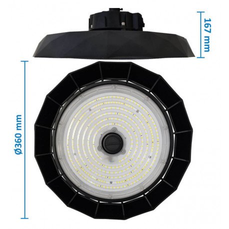 Campana LED UFO 200W-150W-100W IP65 dimable 1-10V