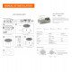 Plafond led detector radar 24W/20W/16W CCT 2700K