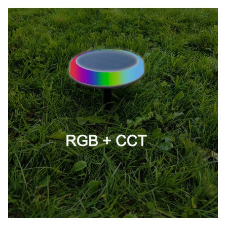 Piek solar led voor tuin RGB+CCT IP65 met 10 kleuren