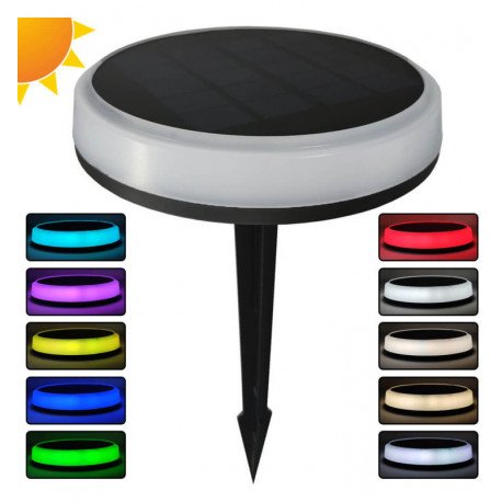 Piek solar led voor tuin RGB+CCT IP65 met 10 kleuren