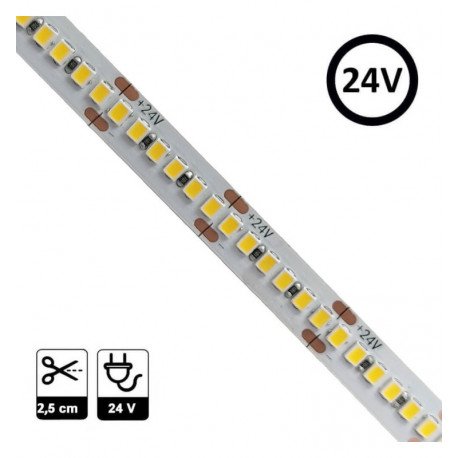 Ledstrip 24V 20W/m SMD2835 238 leds/m 5m IP20 (interieur)