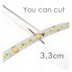 Ledstrip 24V 16W/m SMD2835 182 LED/m 5m IP20 (interieur)