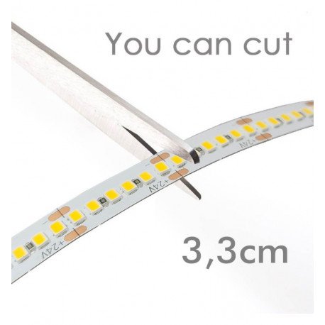 Ledstrip 24V 16W/m SMD2835 182 LED/m 5m IP20 (interieur)