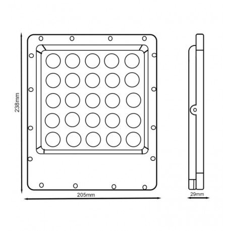 Foco Proyector LED 100W exterior Avant Pro OSRAM chip DURIS E