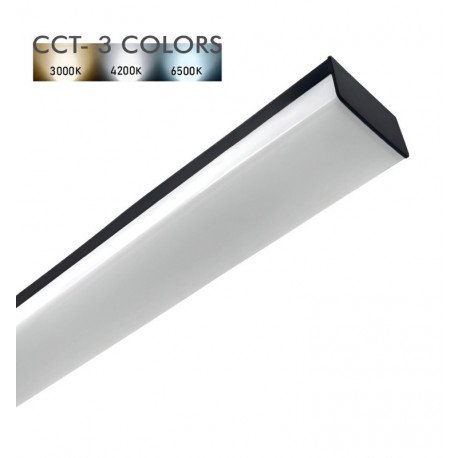 LED Linear Light Bar 18W BERGEN Black 59cm CCT Selectable