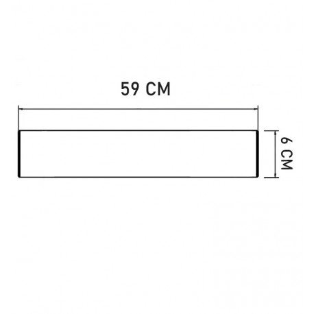 Regleta Lineal LED 18W BERGEN negra CCT seleccionable 59cm