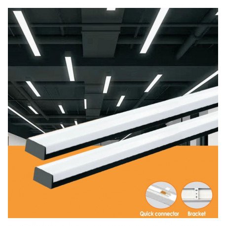 LED Linear Light Bar 18W BERGEN Black 59cm CCT Selectable