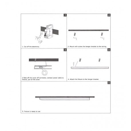 Lineaire led-regel 36W CCT zwart 119cm BERGEN