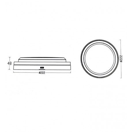 LED Wall Light 18W with Selectable CCT IP65