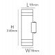 LED Wall Light 18W SOLNA CCT Selectable IP65
