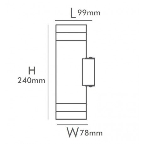LED Wall Light 18W SOLNA CCT Selectable IP65