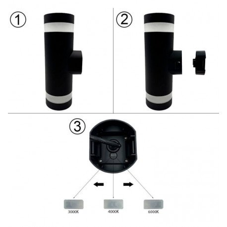LED Wall Light 18W SOLNA CCT Selectable IP65