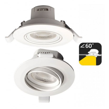 Inbouw downlight LED 7W rond kantelbaar CCT-selecteerbaar wit